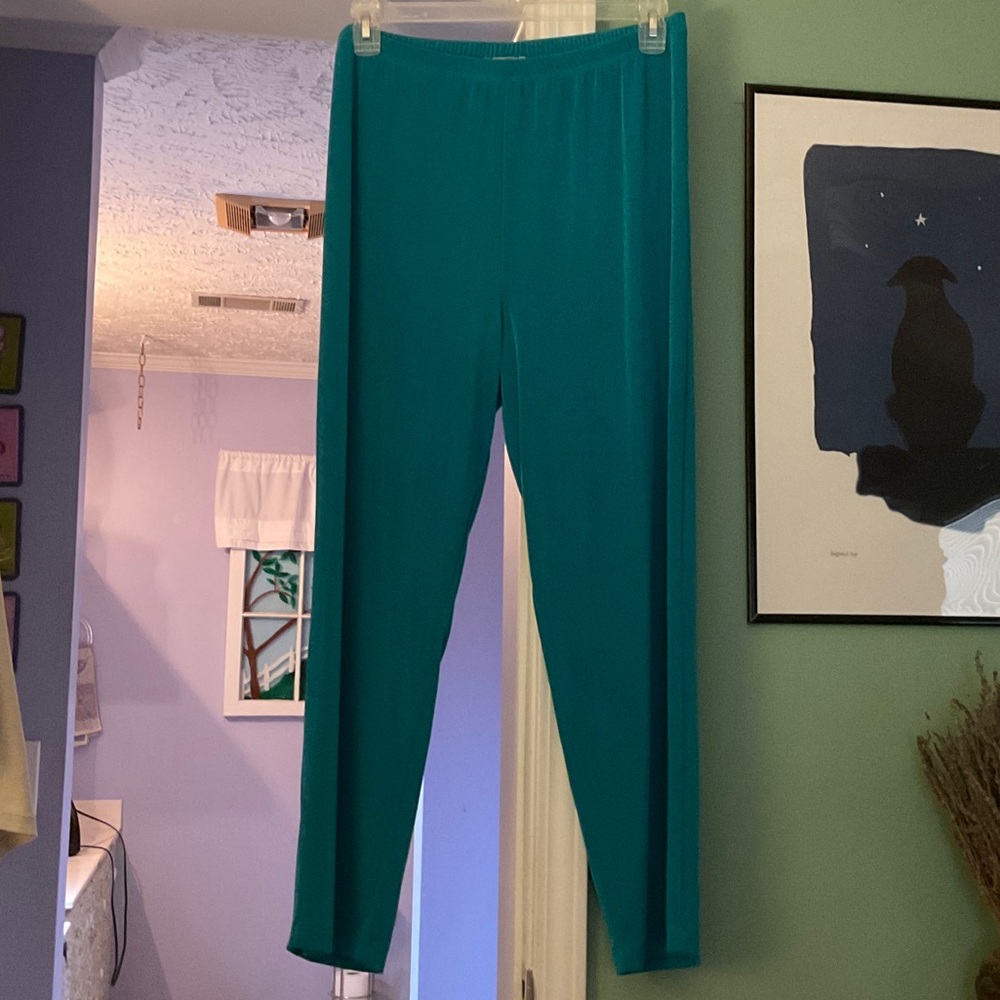 Elegant Teal Women's Petite Pants
